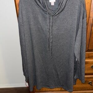 Gray Ambrielle Long Sleeve Top -NWT